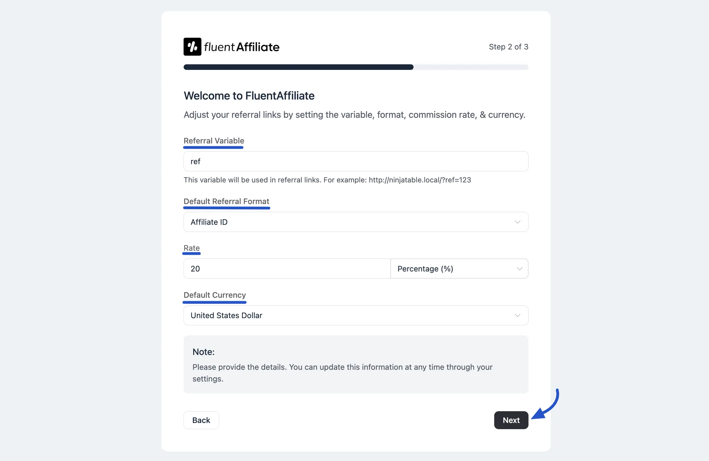 Commission Setup in FluentAffiliate
