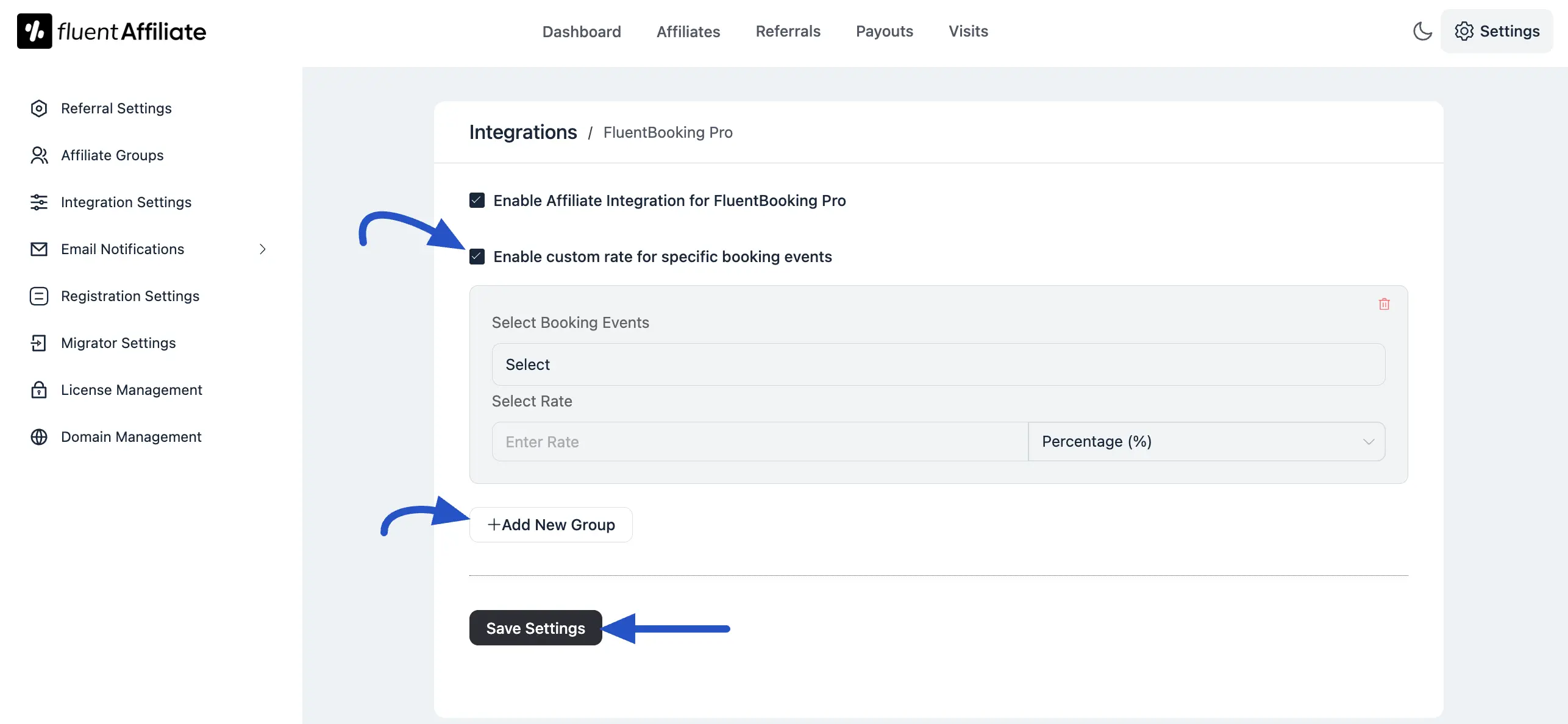 FluentBooking Settings