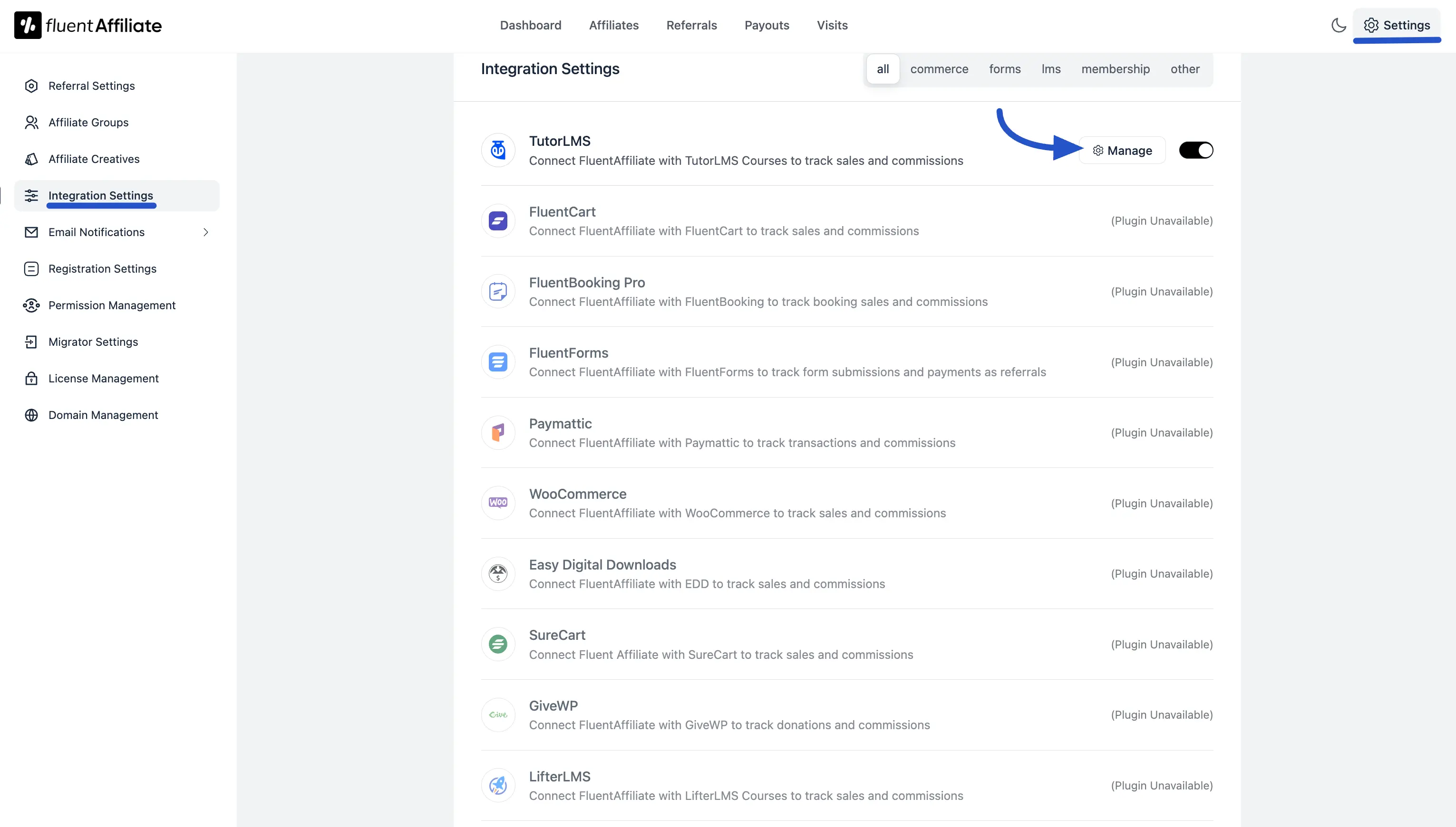 Enable TutorLMS Integration