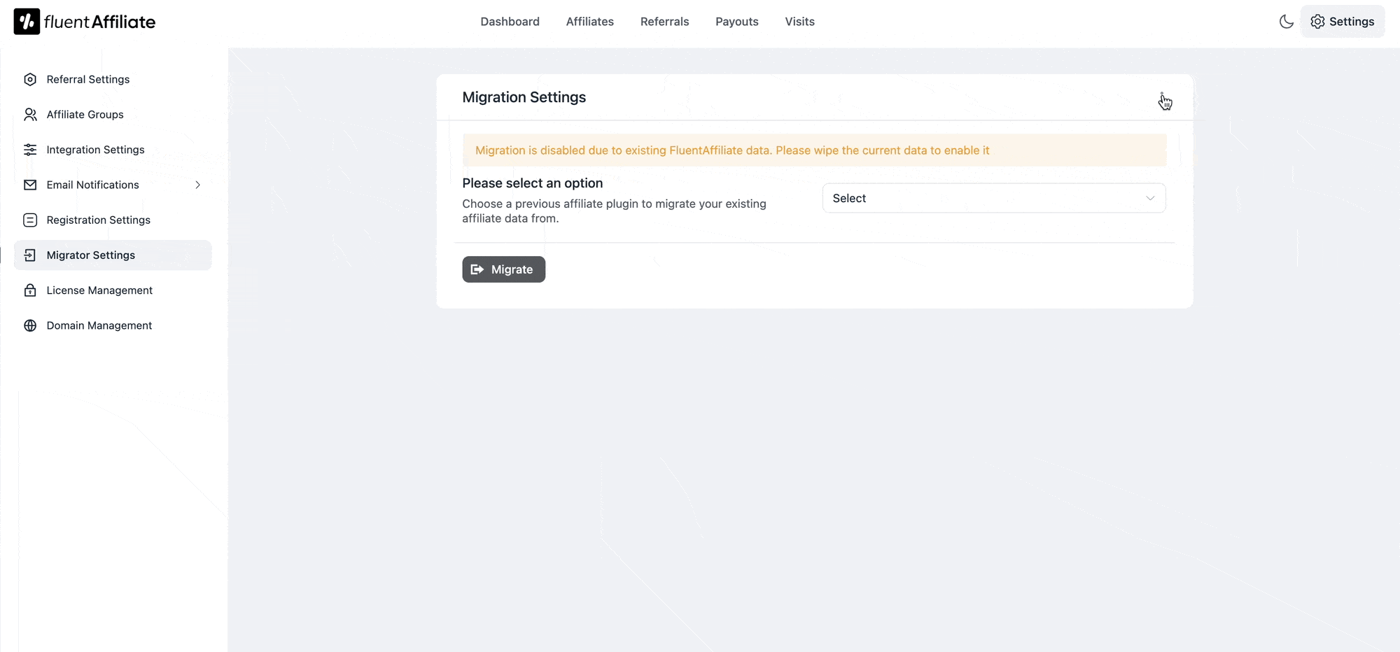 Wipe Data Confirmation